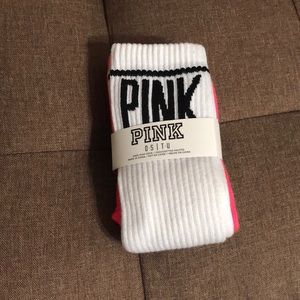 NWT Pink 2 pairs of knee high socks